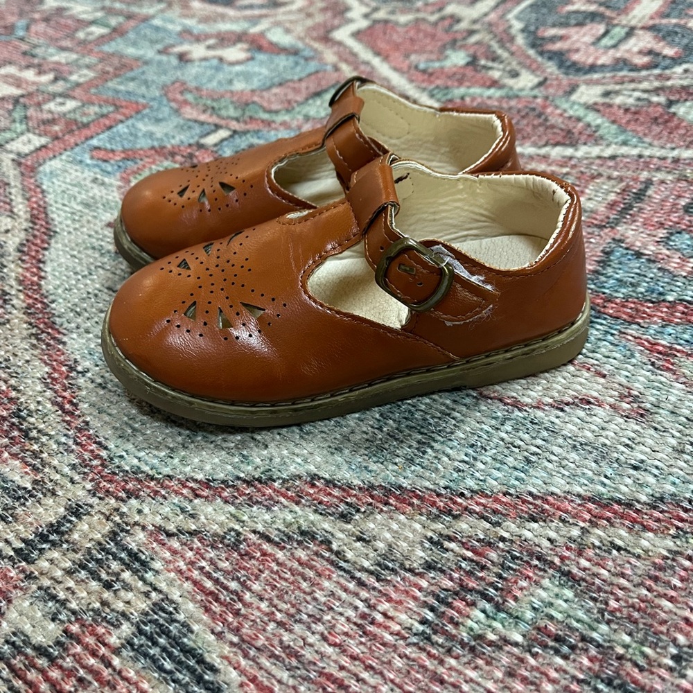 Brown Mary Jane Toddler Girl Dress Shoes